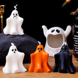 Halloween 3D Ghost Silicone Candle Mold Multi Style Spectre Soap Resin Mould Chocolate Cake Decor Painting Plaster Festival Gift