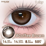 Watery Glow Fixed Axis Contacts Daily 10pcs Hazel Watery Shine Fixed Position Contacts Office Daily Lenses