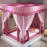Modern Style Home Mosquito Net Double Bed Full Bottom Baby Anti-fall Mosquito Net Tent 2 Layers for Four Seasons