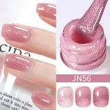 10ml Red Series Gel Nail Polish Winter Dark Red Glitter Nail Art Varnish Semi Permanent Soak Off UV LED Gel