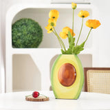 Creative Fruit Vases Modern Ceramic Avocado Shaped Flower Vase Decoration for Home and Office Hotel