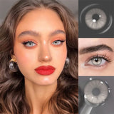 Eyes Color Contacts Colored Contact Lenses Lens Small Pupil Cosmetic Natural Student 2Pcs 6 Months Half Year Use