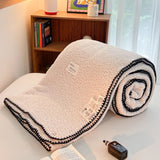 Warm Blankets for Winter Velvet Bed Blankets Double Side Fleece Queen King Blanket Throws Bed Cover Luxury Bedspread On the Bed