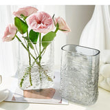 Glass Vase Water Ripple Gradient Terrarium Wavy Pattern Floral Accessories Hydroponics Bottle Home Decoration
