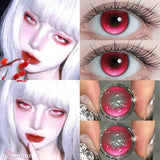 1 Pair Natural Brown Colored Contact Lenses Large Diameter for Fashionable Everyday Eye Enhancements