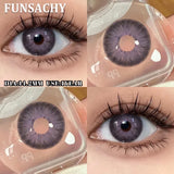 1 Pair  Contact Lenses for Eyes Color Eye Contacts Brown Gray Lens Beautiful Pupils for Makeup Yearly Use