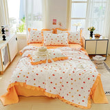 new skin-friendly washed cotton summer quilt printing air conditioner quilt summer cool quilt machine wash single double