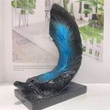 Natural crystal mineral balls, crystal feathers, resin display stands for home decoration