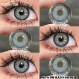 1pair Color Contact Lens for Eyes Fashion Popular Blue Green Contact Lens Brown Eye Lenses Yearly Gray Eyes Makeup Contact