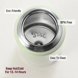 350ml/500ml Fashion Stainless Steel 316 Thermal Flask Portable Long Term Insulation Adult Student Thermal Bottle Travel Tumbler