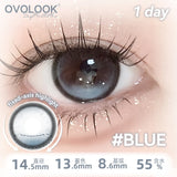 Silicone Hydrogel Fixed Highlight Lenses Light Gray Colored Contact Lenses With Prescription For Women