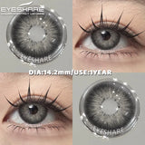 1 Pair Color Contact Lenses for Eyes Color Pupils Natural Brown Lenses Beautiful Pupils Cosmetic Gray Eye Lenses Yearly