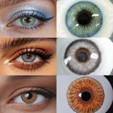 14.2mm Half Yearly Small Pupil Natural Tone Soft Colored Contact Lenses All Day Hydrating Cosmetic Lens For Daily Wear