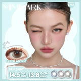 2pcs Half-Year Colored Contacts 14.5mm Big Diameter High-End Y2K Style Women’s Fashion