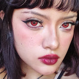 1 Pair Halloween Colored Contact Lenses for Cosplay Eyes Natural Brown Lenses Beauty Fashion Red lense Blue Lenses