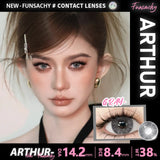 1 Pair  Contact Lenses for Eyes Color Eye Contacts Brown Gray Lens Beautiful Pupils for Makeup Yearly Use