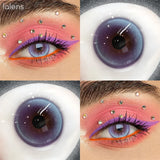 Colored Contact Lenses Lalens Monaco Brown Amber Blue Gray Red Violet Color Contacts Eye Lens Eyes Half Year 2Pcs