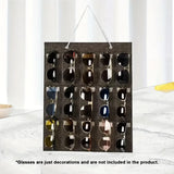 Wall Mounted Sunglasses Display Stand 15 Hole Mirror Frame Organizers Space Saving Eyeglass Storage Rack Multi Slot Design