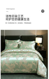 Luxury Satin Jacquard Duvet Cover Set Nordic Double Bed Quilt Cover Bedding Set Adlut Pillowcases Sheet Queen King Home Textiles