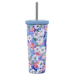 830ML Large Hole Thermos Cup With Straw And Pattern,Mug,Double Layer Stainless Steel Vacuum Flasks,Portable Insulated Water Cup