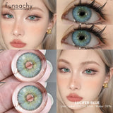 2pcs Colored Contact Lenses for Eyes Cosmetic Blue Lenses Gray Lenses Green Eye Natural Lenses Fashion Lenses Beauty