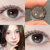 2Pcs Yearly Soft Circular Colored Contact Lenses Beauty Pupil Gray Blue Eyes Green Makeup Pink Fast Shipping High Quality