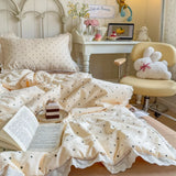 Summer Quilt Cooling Blanket Home Textile Soft Skin-friendly Thin Quilt Lightweight Air Conditioner Lightweight Bedding Washable