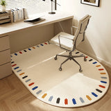 Non Slip Office Chair Mat for Hardwood Floor Bohemian Beige Desk Chair Mat Arch Rolling Chairs Mats for Office Home Decor