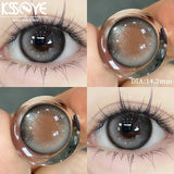 1 Pair Hot sales Color Contact Lenses Eyes Natural Contact Lenses Purple Brown Lenses Makeup Annual