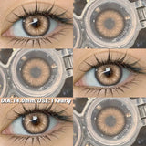 2Pcs Color Contact Lenses for Eyes Natural Gray Contacts Cosmetic Green Eye Color Lens Gray Lenses Blue Contact Lenses