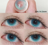 2pcs Color Contact Lenses Pupil Blue Nature High Quality Myopic  Lens Green  Eyes Beauty Makeup Lens Yearly Free Delivery