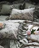 1 Piece Vintage Lace Pillowcase French Ruffle Design Pillow Cover Garden Rustic Style Pillowcases Cotton Cloth Pillow Case