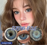 1 Pair Colorful Eyes Blue Lenses Korean Natural Lenses Color Contact Lenses Eyes Gray Soft Beautiful Pupil Annual Use