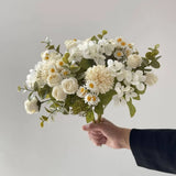 Chamomile Combination Artificial Flowers for Home Ornamental Flowerpot Decoration Wedding Arch Accessories Biomimetic Bouquet