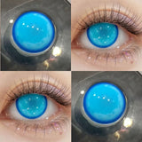 Green Colored Contact Lenses 6 Months Disposal Big Eye Soft Lens Natural Cosmetic For Coser