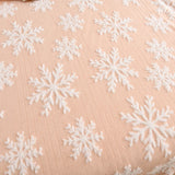 New Christmas Snowflake Fleece Blanket Double Layer Thick Warm Throws Blankets for Sofa Bed SpringAutumn Faux Wool Blanket