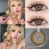 Contact Lenses 2 PCS For Eyes LUCIFER Blue Cosmetic Contacts Lenses  Beautiful  Yearly Color Contacted Natural Lenses