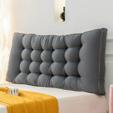 High Quality and Simple Washed Cotton Bedside Cushion for Home Use Large Backrest Bedroom Bed Cushion Waist Protection Pillow