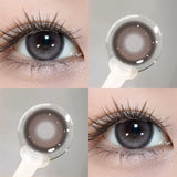 2PCS New Fashion Contact Lenses Beauty Colorld Contact for Eyes Makeup Brown Lenses Cosmetics Grey Eyes Lenses Yearly