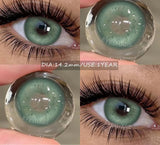 2pcs Natural Colored Contact Lens Gray Pupils Color Lens Blue Beautiful Pupil Brown Lenses Yearly Red Eyes Contacts