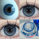 1 Pair(2pcs) Brown Beauty Colored Contact Lenses for Eyes Purple Halloween Lens Big Eye Lens Natural Look Gray Blue Lens