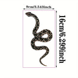 1pc Snake Tattoo Sticker, A Temporary Tattoo Symbolizing Wisdom, Mystery, and Power, Suitable for Both Men and Women