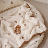 Cartoon Baby Blanket Soft Fleece Kindergarten Kids Quilt for Newborn Swaddling Blankets Stroller Cover Bedding Baby Items