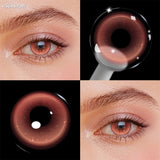 Eye Eyes Color Contacts Colored Contact Lenses Lens Small Pupil Fashion Parties Blue Red 2Pcs 6 Months Half Year Use