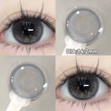 (2pcs)1Pair Myopia Color Contact Lenses for Eyes Fashion Prescription Lenses Beauty Pupils Blue Green Brown Grey Lenses