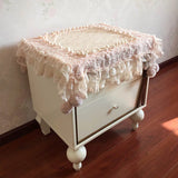 Handmade Lace Tablecloth Bedside Table TV Safe Cover Towel Printer Korean Pastoral Style Creativity Home Decoration Dust Cover