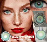 1pair Natural Color Contact Lenses for Eyes Fashion Blue Lenses Gray Pupils Brown Lenses Yearly Cosmetic Green Contacts