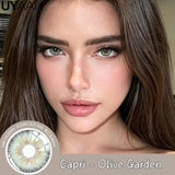 New Brown Colored Contact Lenses Natural Look Green Eye Lenses Gray Contact Women Gray Lenses 2Pcs