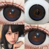 2pcs Big Diameter Natural Style Colored Contacts Daily Disposable Multi-Tone Lenses for Party Cosplay