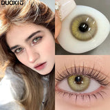 1 Pair Brown Eye Lenses Korean Natural Lenses Color Contact Lenses Eyes with Degree Black Beautiful Pupil Fast Shipping